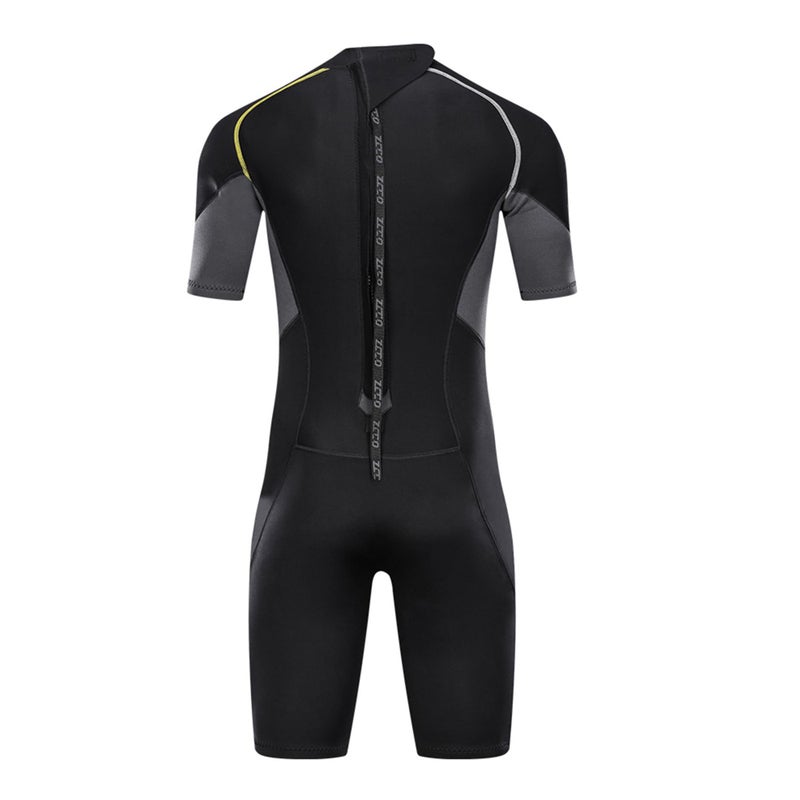 ZCCO Men's Wetsuits 1.5mm Premium Neoprene Back Zip Shorty Dive Skin for Spearfishing,Snorkeling, Surfing,Canoeing,Scuba Diving Suits(M) - Image 4